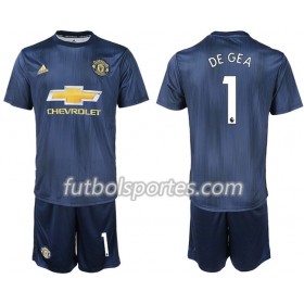 Camisetas Manchester United DE GEA 1 Niño Tercera Equipacion 2018/2019